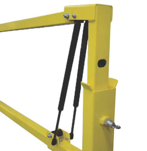 Dual gas struts for loading docks